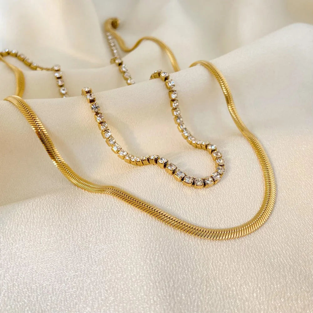 Layer Play Necklace - 18K Gold Plated