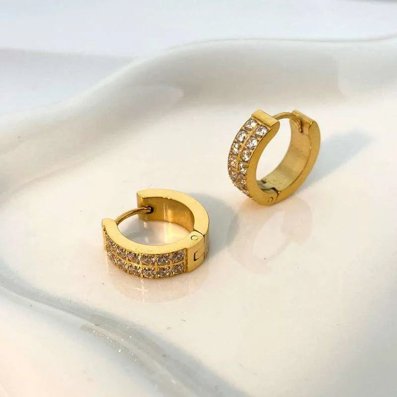 Warm Glow Hoops Earrings