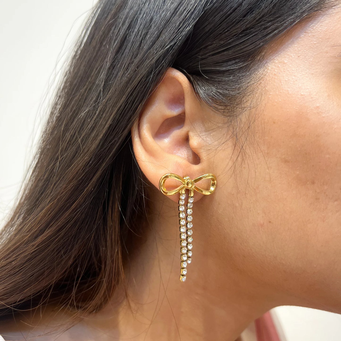 Ballerina Bow Earrings - 18K Gold Plated