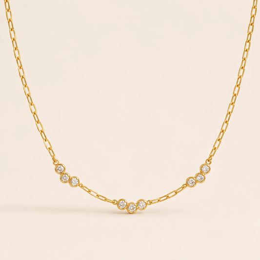 Starlit Trail Necklace - 18K Gold Plated