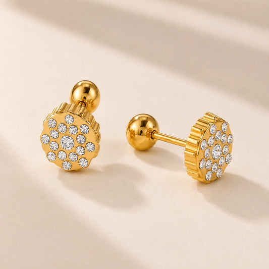 Lustre Dots Studs - 18K Gold Plated