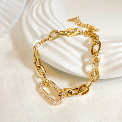Link Up Bracelet - 18K Gold Plated