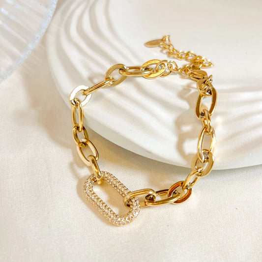 Link Up Bracelet - 18K Gold Plated