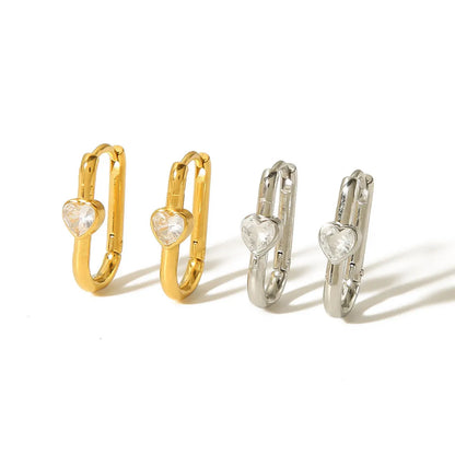 Heartlock Earrings - 18K Gold Plated