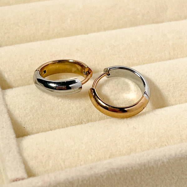 Day & Night Hoops Earrings