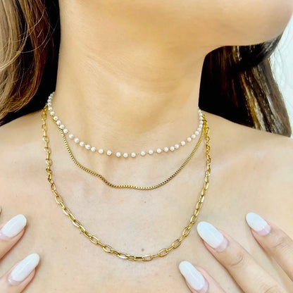 Celene Layered Necklace - 18K Gold Plated