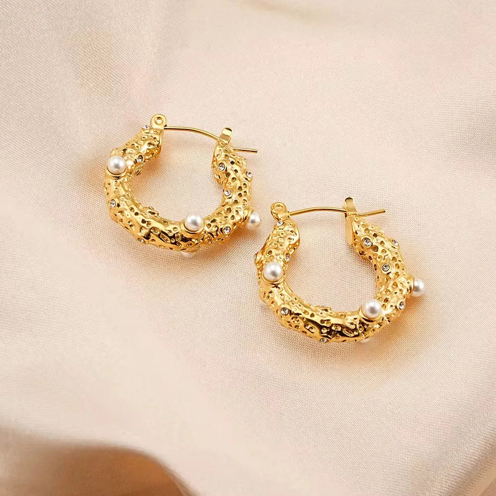 Crave Hoops Earrings - 18K Gold Plated