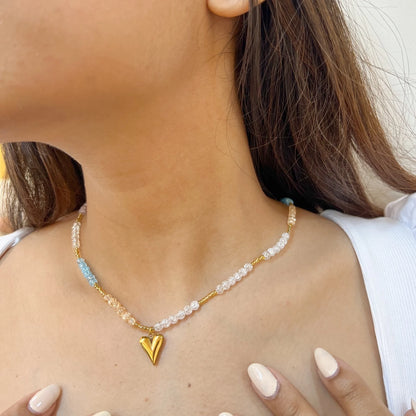 Heart Pop Necklace - 18K Gold Plated