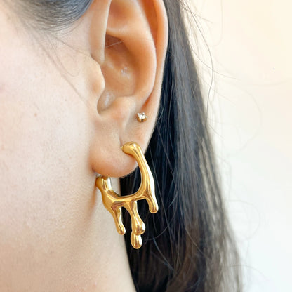 Dusk Drop Earrings - 18K Gold Plated
