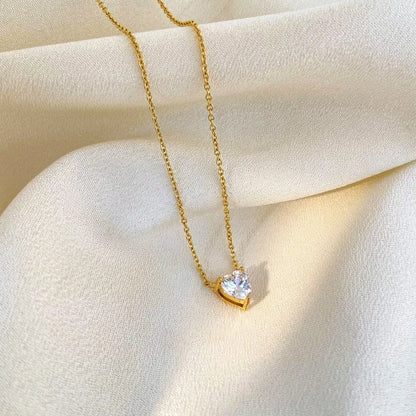 Forever Love Pendant Necklace - 18K Gold Plated
