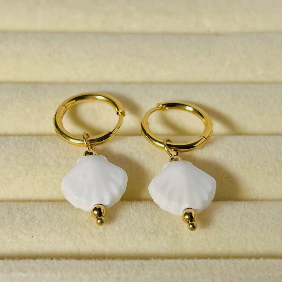 Liora Glow Hoop Earrings - 18K Gold Plated