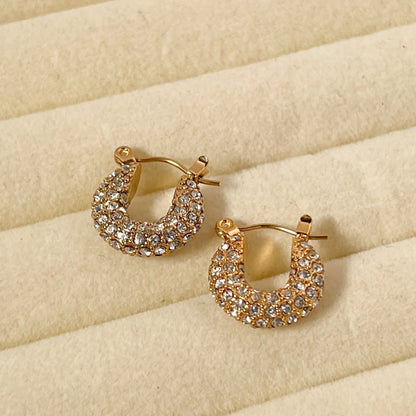 Galaxy Gleam Hoops Earrings - 18K Gold Plated
